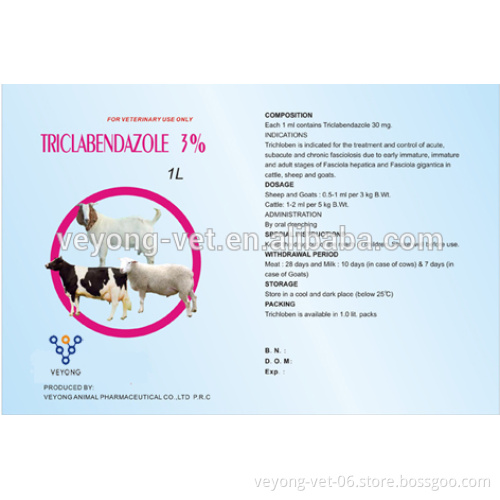 3% triclabendazole oral solution for veterinary use only